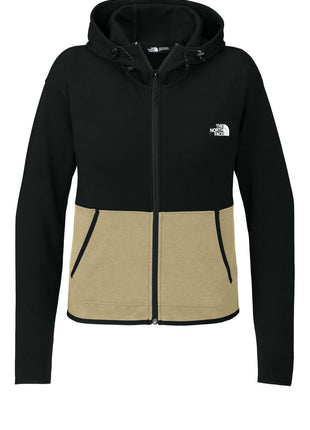 The North Face® Women's Double-Knit Full-Zip Hoodie NF0A8BUT - Khaki Stone/ TNF Black | The North Face
