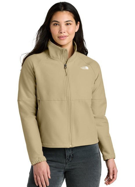 The North Face® Women's Barr Lake Soft Shell Jacket NF0A8C5C - Khaki Stone Dark Heather | The North Face