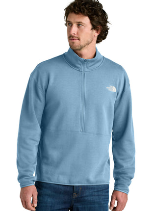 The North Face® Double-Knit 1/2-Zip Fleece NF0A8C5G - Steel Blue | The North Face