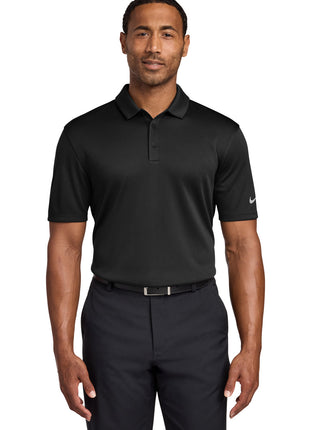 Nike Dri-FIT Hex Textured Polo. NKAH6266 - Black | Nike