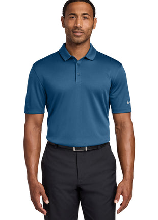 Nike Dri-FIT Hex Textured Polo. NKAH6266 - Court Blue | Nike