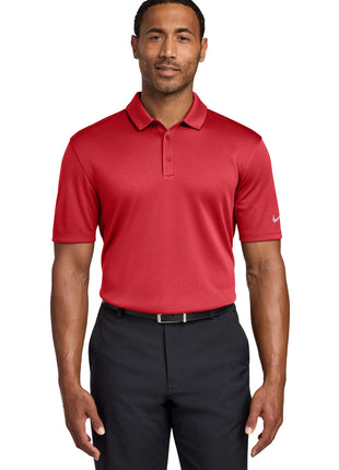 Nike Dri-FIT Hex Textured Polo. NKAH6266 - Gym Red | Nike