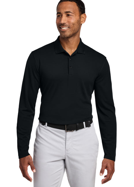 Nike Dri-FIT Micro Pique 2.0 Long Sleeve Polo NKDC2104 - Black | Nike