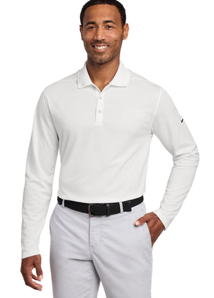 Nike Dri-FIT Micro Pique 2.0 Long Sleeve Polo NKDC2104 - White | Nike