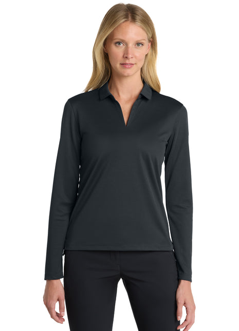 Nike Women's Dri-FIT Micro Pique 2.0 Long Sleeve Polo NKDC2105 - Anthracite | Nike