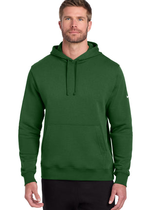 Nike Club Fleece Sleeve Swoosh Pullover Hoodie NKDR1499 - Gorge Green | Nike