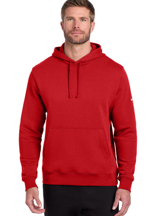 Nike Club Fleece Sleeve Swoosh Pullover Hoodie NKDR1499 - University Red | Nike