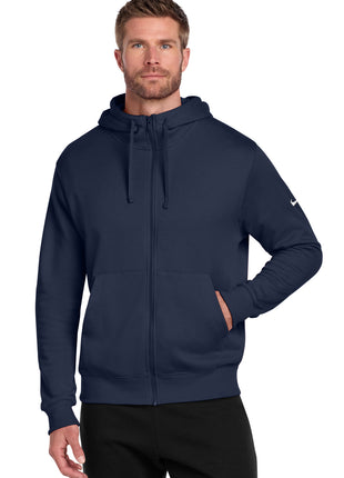 Nike Club Fleece Sleeve Swoosh Full-Zip Hoodie NKDR1513 - Midnight Navy | Nike