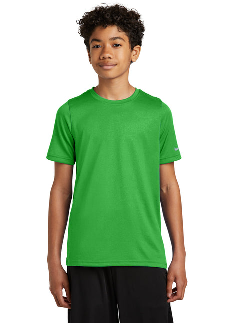 Nike Youth Swoosh Sleeve rLegend Tee NKDX8787 - Apple Green | Nike