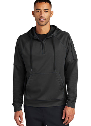 Nike Therma-FIT Pocket 1/4-Zip Fleece Hoodie NKFD9742 - Black | Nike