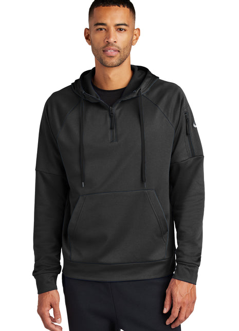 Nike Therma-FIT Pocket 1/4-Zip Fleece Hoodie NKFD9742 - Black | Nike