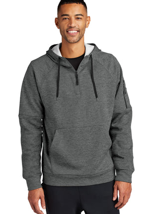 Nike Therma-FIT Pocket 1/4-Zip Fleece Hoodie NKFD9742 - Charcoal Heather | Nike