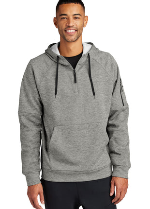 Nike Therma-FIT Pocket 1/4-Zip Fleece Hoodie NKFD9742 - Dark Grey Heather | Nike