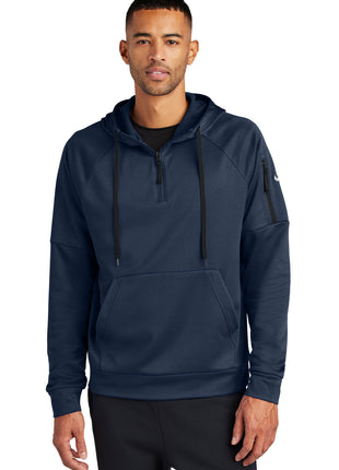 Nike Therma-FIT Pocket 1/4-Zip Fleece Hoodie NKFD9742 - Navy | Nike