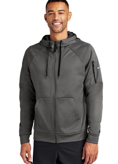 Nike Therma-FIT Pocket Full-Zip Fleece Hoodie NKFD9859 - Anthracite | Nike