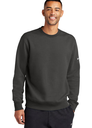 Nike Club Fleece Sleeve Swoosh Crew NKFD9863 - Anthracite | Nike