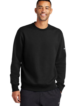 Nike Club Fleece Sleeve Swoosh Crew NKFD9863 - Black | Nike