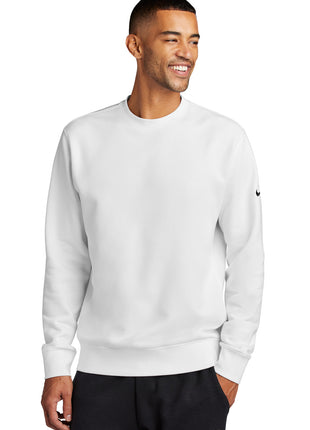 Nike Club Fleece Sleeve Swoosh Crew NKFD9863 - White | Nike