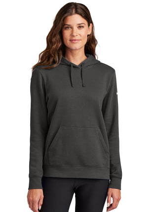 Nike Women's Club Fleece Sleeve Swoosh Pullover Hoodie NKFD9889 - Anthracite | Nike