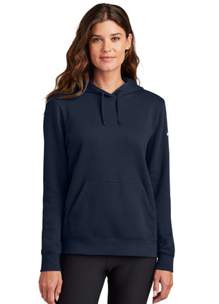 Nike Women's Club Fleece Sleeve Swoosh Pullover Hoodie NKFD9889 - Midnight Navy | Nike
