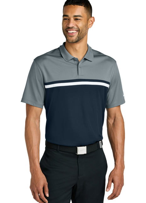 Nike Dri-FIT Victory Colorblock Polo NKFQ3968 - Cool Grey/ Navy/ White | Nike
