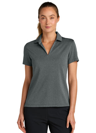 Nike Women's Dri-FIT Smooth Heather Polo NKFQ4793 - Anthracite Heather | Nike