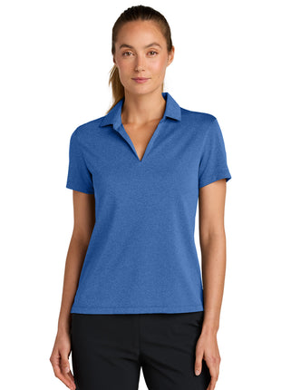 Nike Women's Dri-FIT Smooth Heather Polo NKFQ4793 - Game Royal Heather | Nike