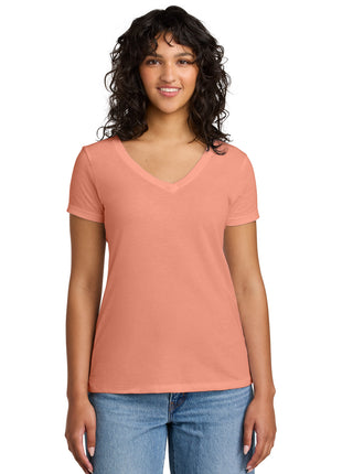 Next Level Apparel® Women's Ideal V-Neck Tee NL1540 - Light Orange | Next Level Apparel