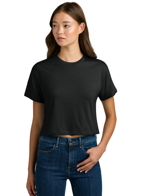 Next Level Apparel® Women's Ideal Crop Top NL1580 - Black | Next Level Apparel