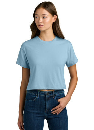 Next Level Apparel® Women's Ideal Crop Top NL1580 - Stonewash Denim | Next Level Apparel