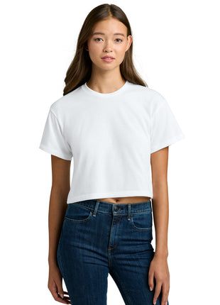 Next Level Apparel® Women's Ideal Crop Top NL1580 - White | Next Level Apparel