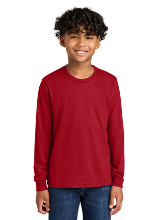 Next Level Apparel® Youth Cotton Long Sleeve Tee NL3311 - Red | Next Level Apparel