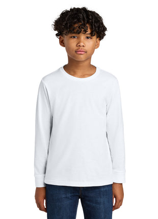 Next Level Apparel® Youth Cotton Long Sleeve Tee NL3311 - White | Next Level Apparel