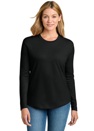 Next Level Apparel® Women's Cotton Relaxed Long Sleeve Tee NL3911 - Black | Next Level Apparel