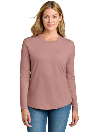 Next Level Apparel® Women's Cotton Relaxed Long Sleeve Tee NL3911 - Desert Pink | Next Level Apparel