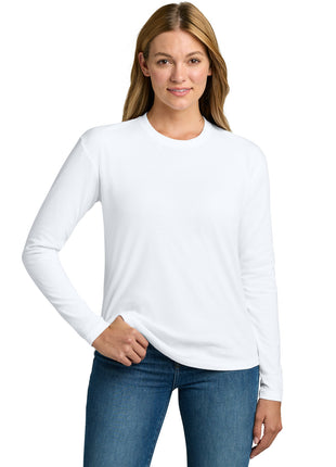 Next Level Apparel® Women's Cotton Relaxed Long Sleeve Tee NL3911 - White | Next Level Apparel