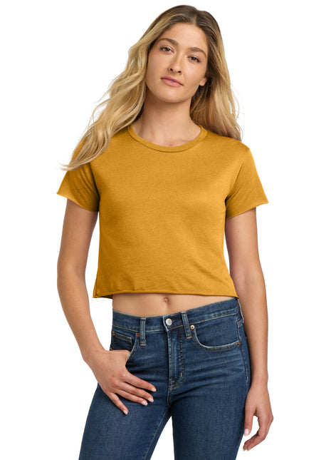 Next Level Apparel®  Women's Festival Cali Crop Tee. NL5080 - Antique Gold | Next Level Apparel