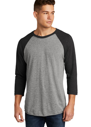Next Level Apparel®   Adult Tri-Blend 3/4-Sleeve Raglan Tee. NL6051 - VTG Black/ Prem Hthr | Next Level Apparel