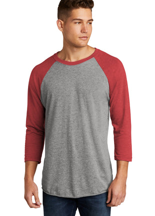 Next Level Apparel®   Adult Tri-Blend 3/4-Sleeve Raglan Tee. NL6051 - VTG Red/ Prem Hthr | Next Level Apparel