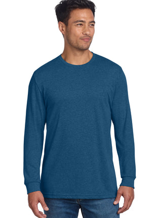 Next Level Apparel® Adult CVC Long Sleeve Tee NL6211 - Heather Cool Blue | Next Level Apparel