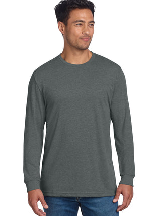 Next Level Apparel® Adult CVC Long Sleeve Tee NL6211 - Heather Heavy Metal | Next Level Apparel