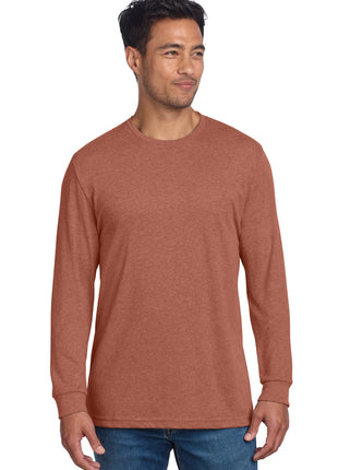 Next Level Apparel® Adult CVC Long Sleeve Tee NL6211 - Heather Redwood | Next Level Apparel