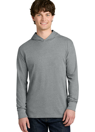 Next Level Apparel® CVC Long Sleeve Hoodie NL6221 - Dark Heather Gray | Next Level Apparel