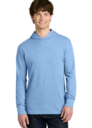 Next Level Apparel® CVC Long Sleeve Hoodie NL6221 - Heather Columbia Blue | Next Level Apparel