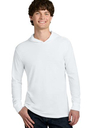 Next Level Apparel® CVC Long Sleeve Hoodie NL6221 - White | Next Level Apparel