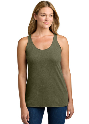 Next Level Apparel®  Women's Tri-Blend Racerback Tank. NL6733 - Military Green | Next Level Apparel