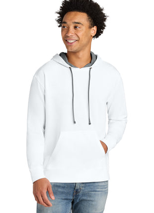 Next Level Apparel® Laguna Hoodie NL9301 - White/ Heather Gray | Next Level Apparel