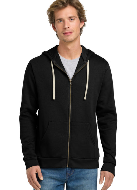 Next Level Apparel® Adult Santa Barbara Zip Hoodie. NL9602 - Black | Next Level Apparel