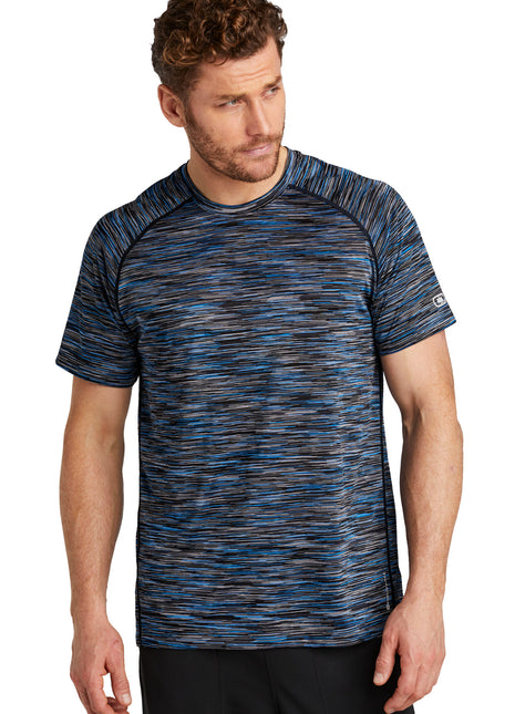 OGIO ® Verge Crew. OE326 - Electric Blue Space Dye | OGIO