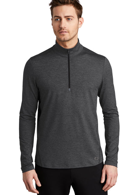 OGIO ® Force 1/4-Zip OE341 - Blacktop Heather | OGIO